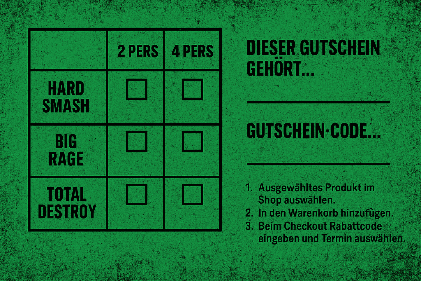 Geschenkgutschein (Versand) | 4 Personen